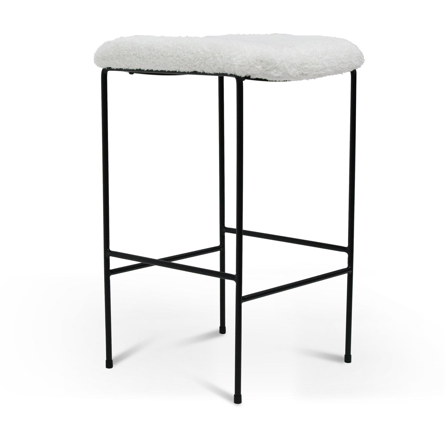 Seymour 65cm Bar Stool - White