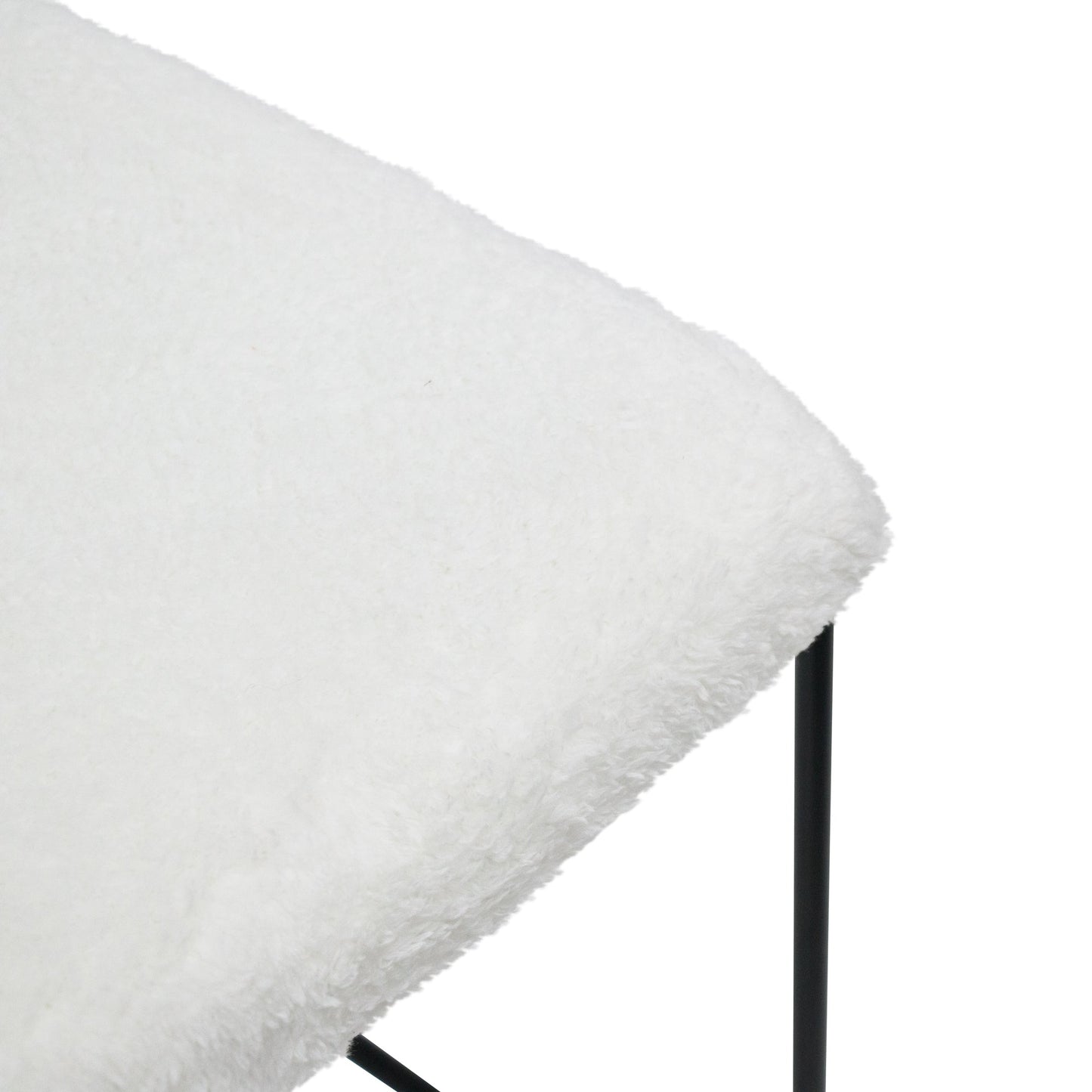 Seymour 65cm Bar Stool - White