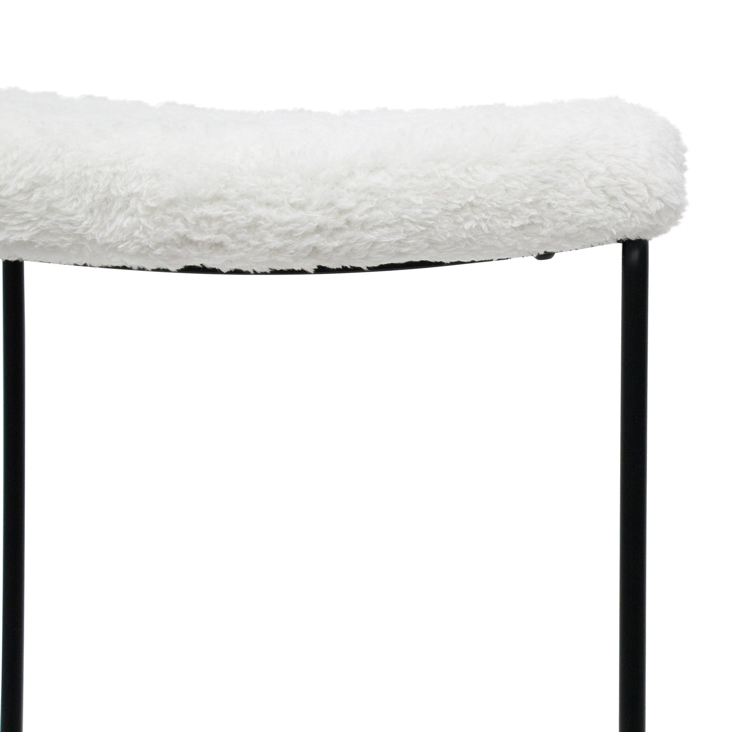 Seymour 65cm Bar Stool - White
