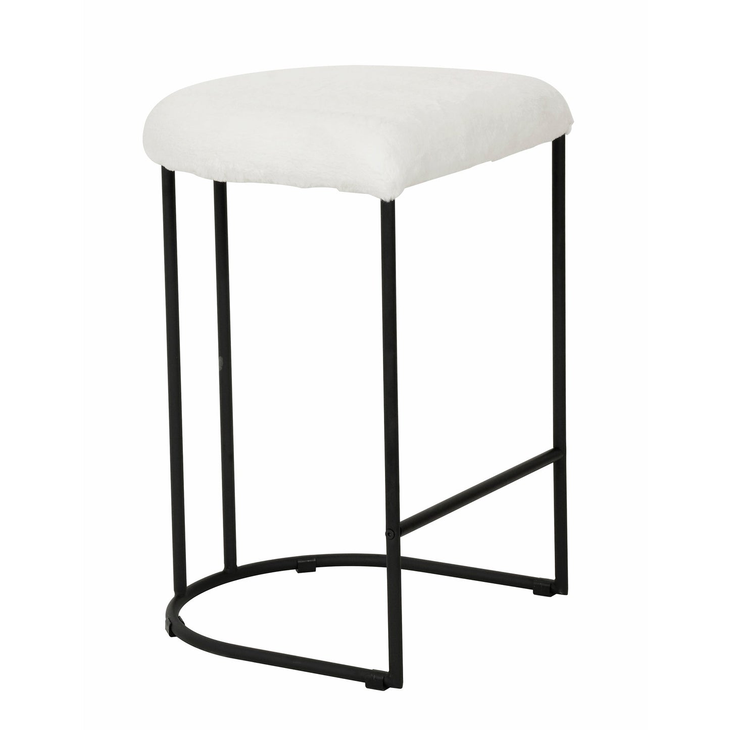 Galvan 65cm Bar Stool - Cloud Fur - Last One
