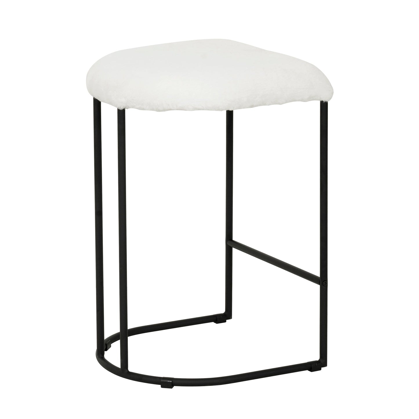 Galvan 65cm Bar Stool - Cloud Fur - Last One