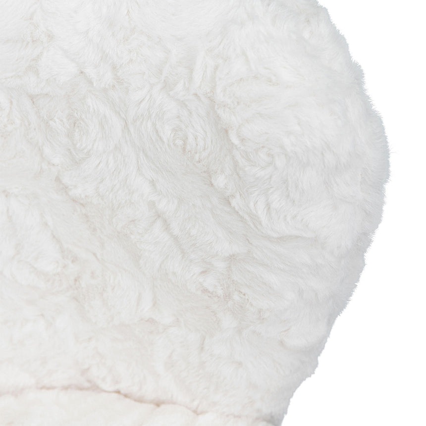 65cm Fabric Bar Stool - White Rabbit (Set of 2)