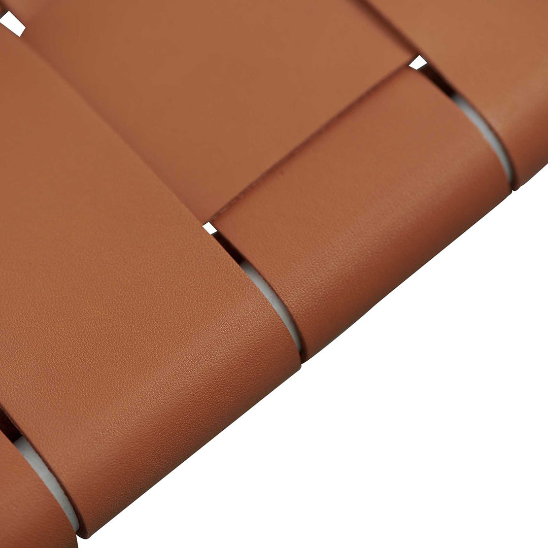 Set of 2 - Anika White Frame Bar stool - Tan