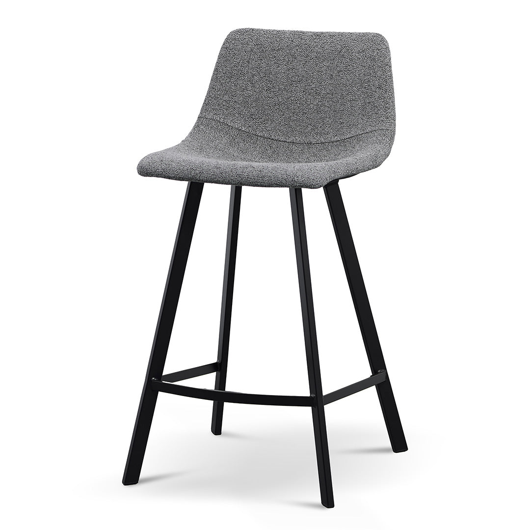 Set of 2 - Duke 65cm Bar Stool - Spec Charcoal