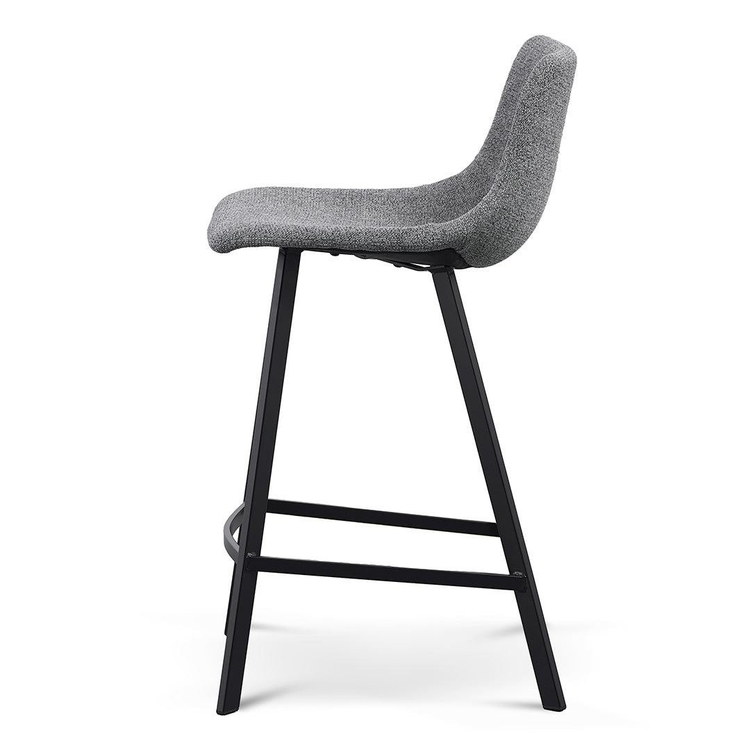 Set of 2 - Duke 65cm Bar Stool - Spec Charcoal