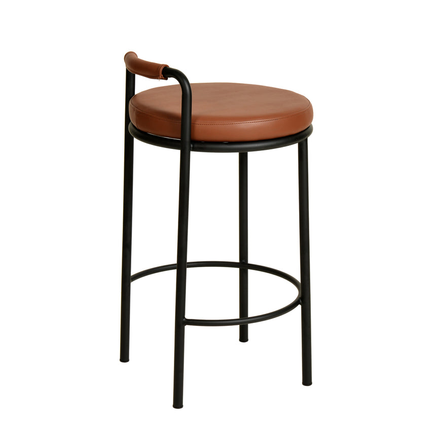 65cm Bar Stool - Brown (Set of 2)