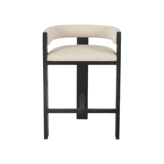 Black ELM Barstool - Dawn Beige