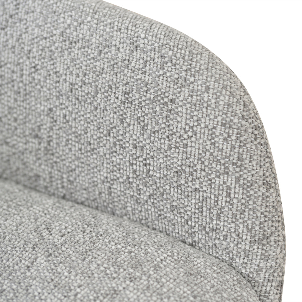 Set of 2 - Cody 68cm Fabric Bar Stool - Spec Grey
