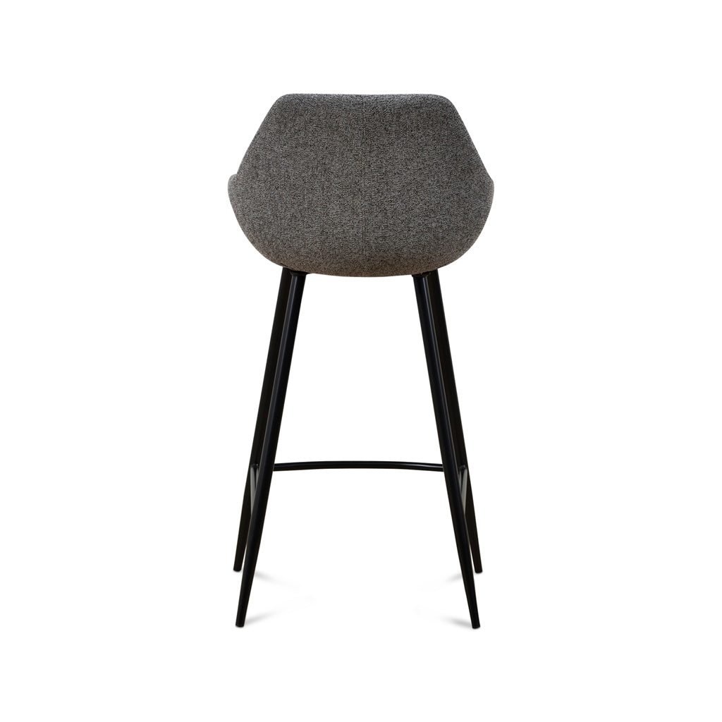 Set of 2 - Cody 68cm Fabric Bar Stool - Spec Charcoal