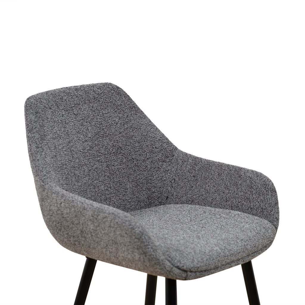 Set of 2 - Cody 68cm Fabric Bar Stool - Spec Charcoal