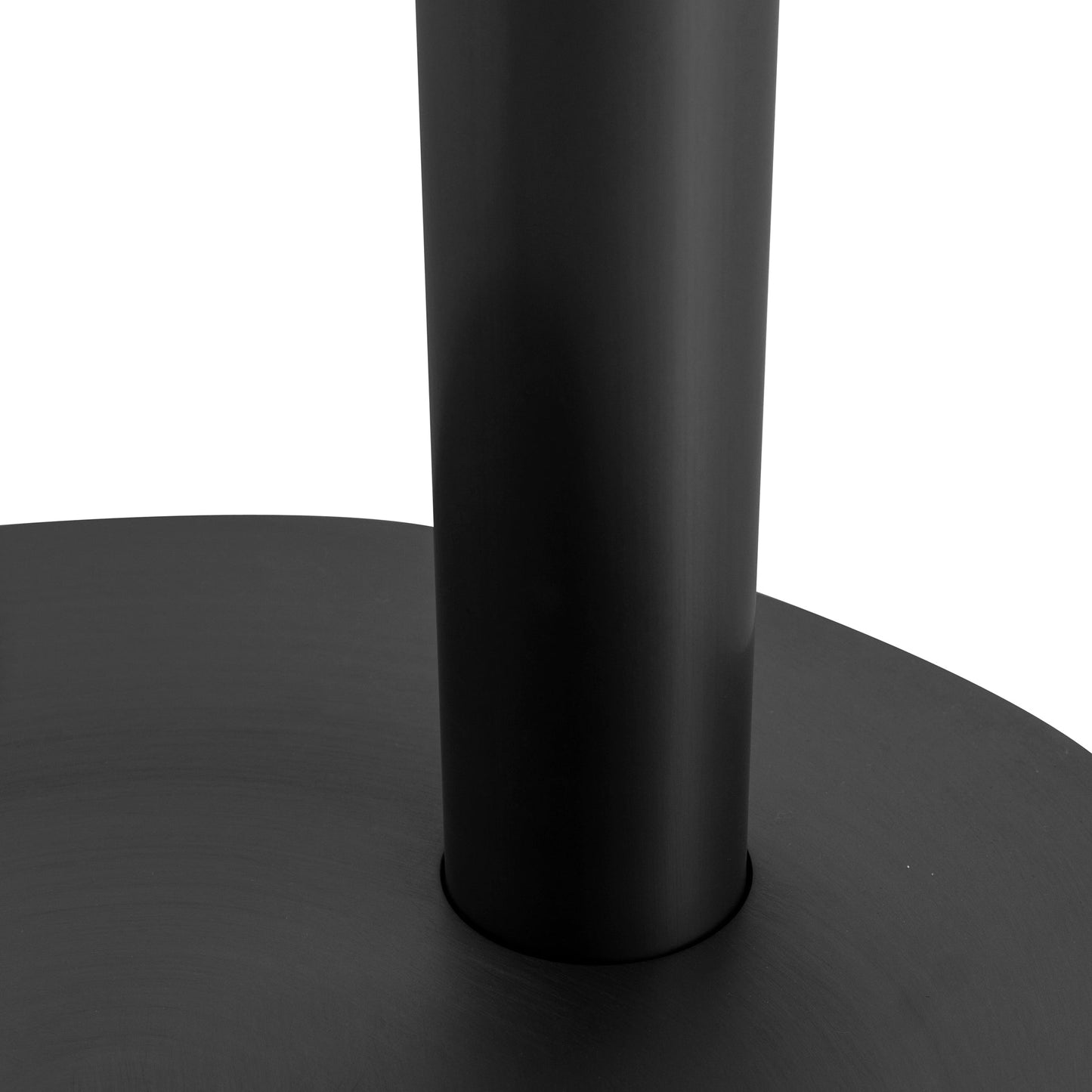 Jovan 68cm Brush Black Bar Stool - Silver Grey Boucle