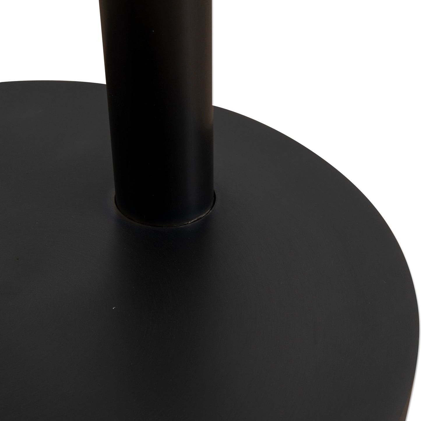 Jovan 68cm Matte Black Bar Stool - Graphite Grey Boucle