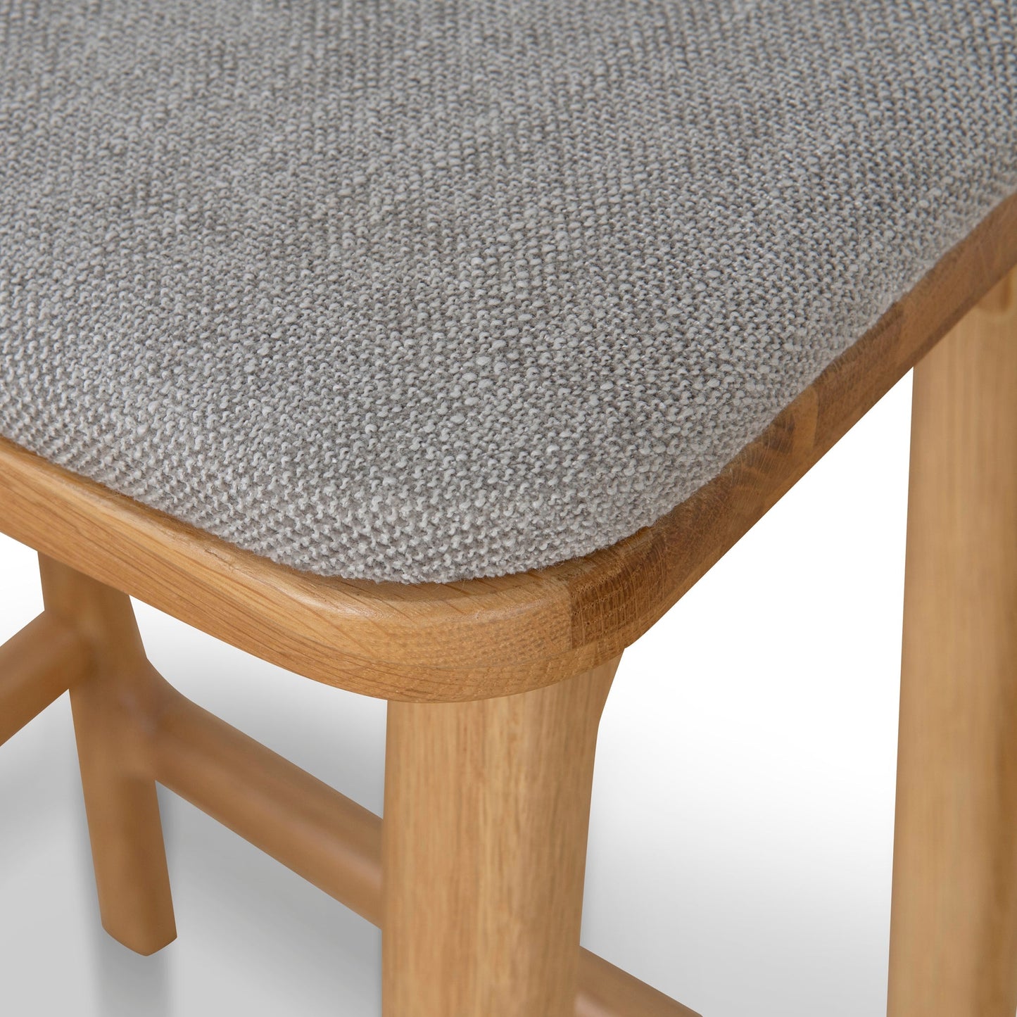 Cyprus 67cm Natural Bar Stool - Grey