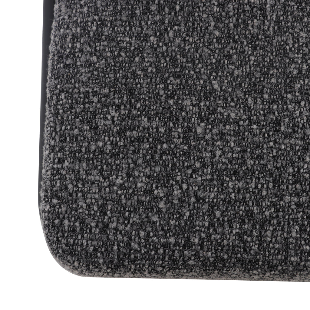 Set of 2 - Albinus 65cm Bar Stool - Anthracite Grey Boucle