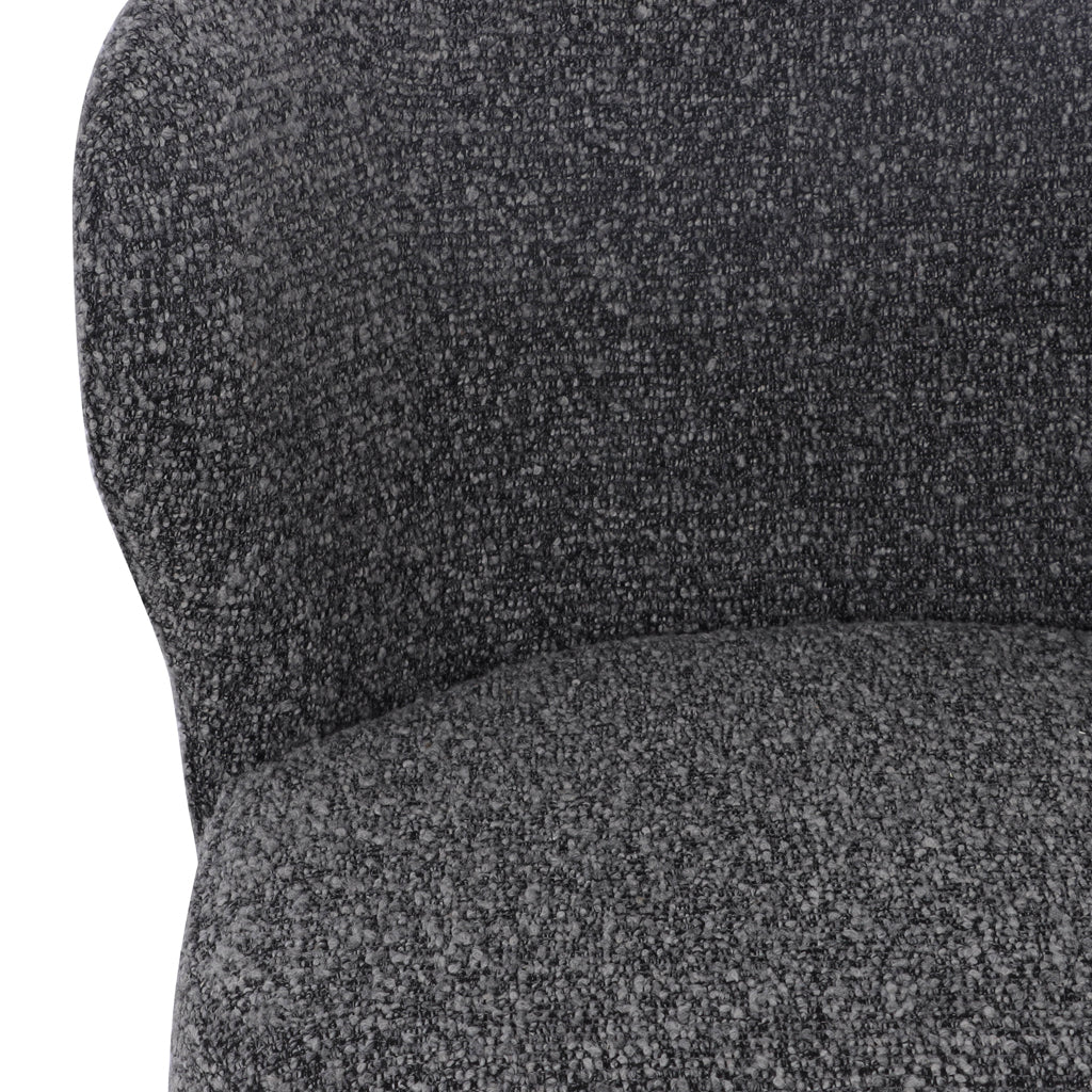 Set of 2 - Perkins 65cm Bar Stool - Anthracite Grey Boucle