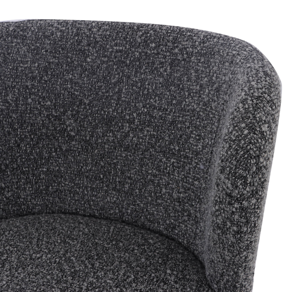 Set of 2 - Perkins 65cm Bar Stool - Anthracite Grey Boucle