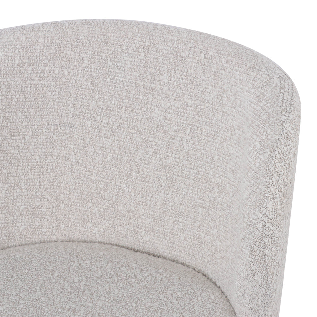 Set of 2 - Perkins 65cm Bar Stool - Pearl Grey Boucle