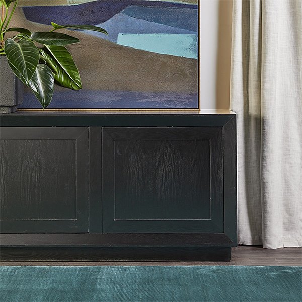 Balmain Oak Buffet - Large Black