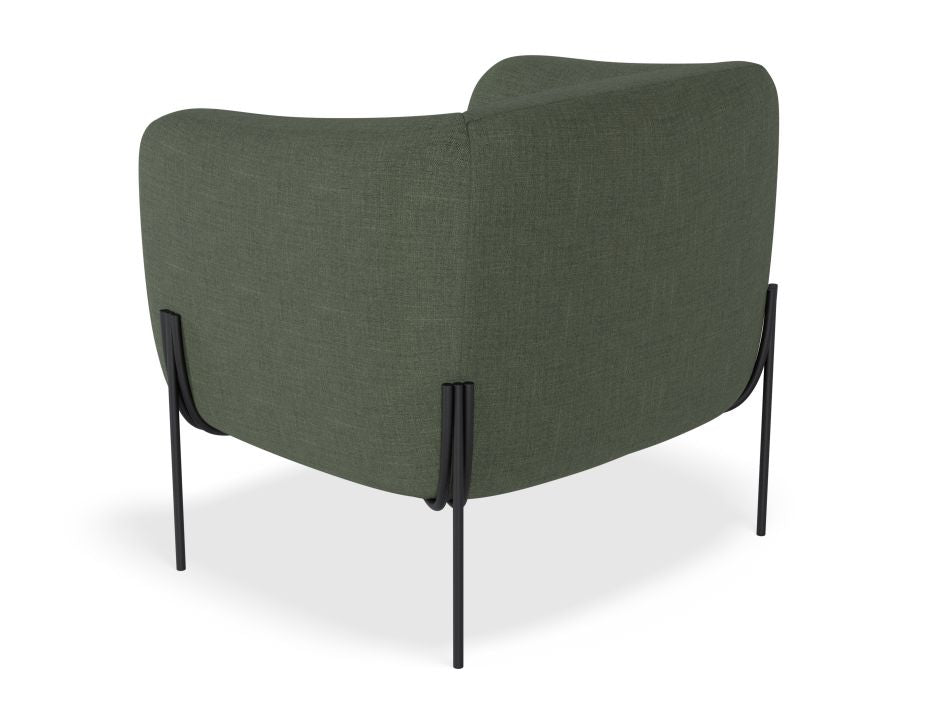 Belle Lounge Chair - Kelp Green