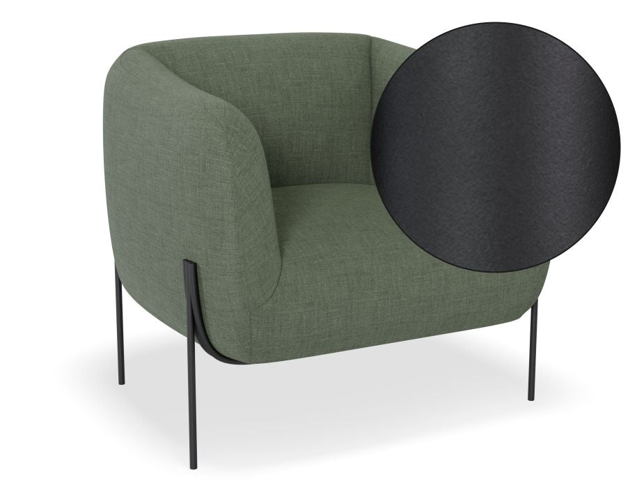 Belle Lounge Chair - Kelp Green