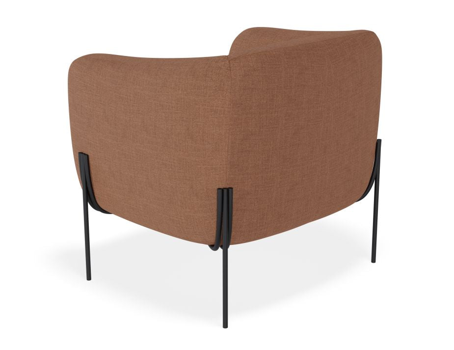Belle Lounge Chair - Terracotta Rust