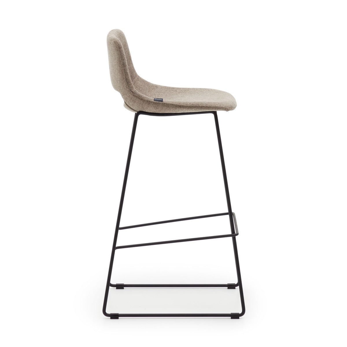 Set of 2 - Bernard Fabric Bar Stool - Brown