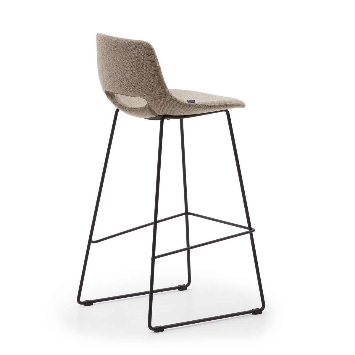 Set of 2 - Bernard Fabric Bar Stool - Brown