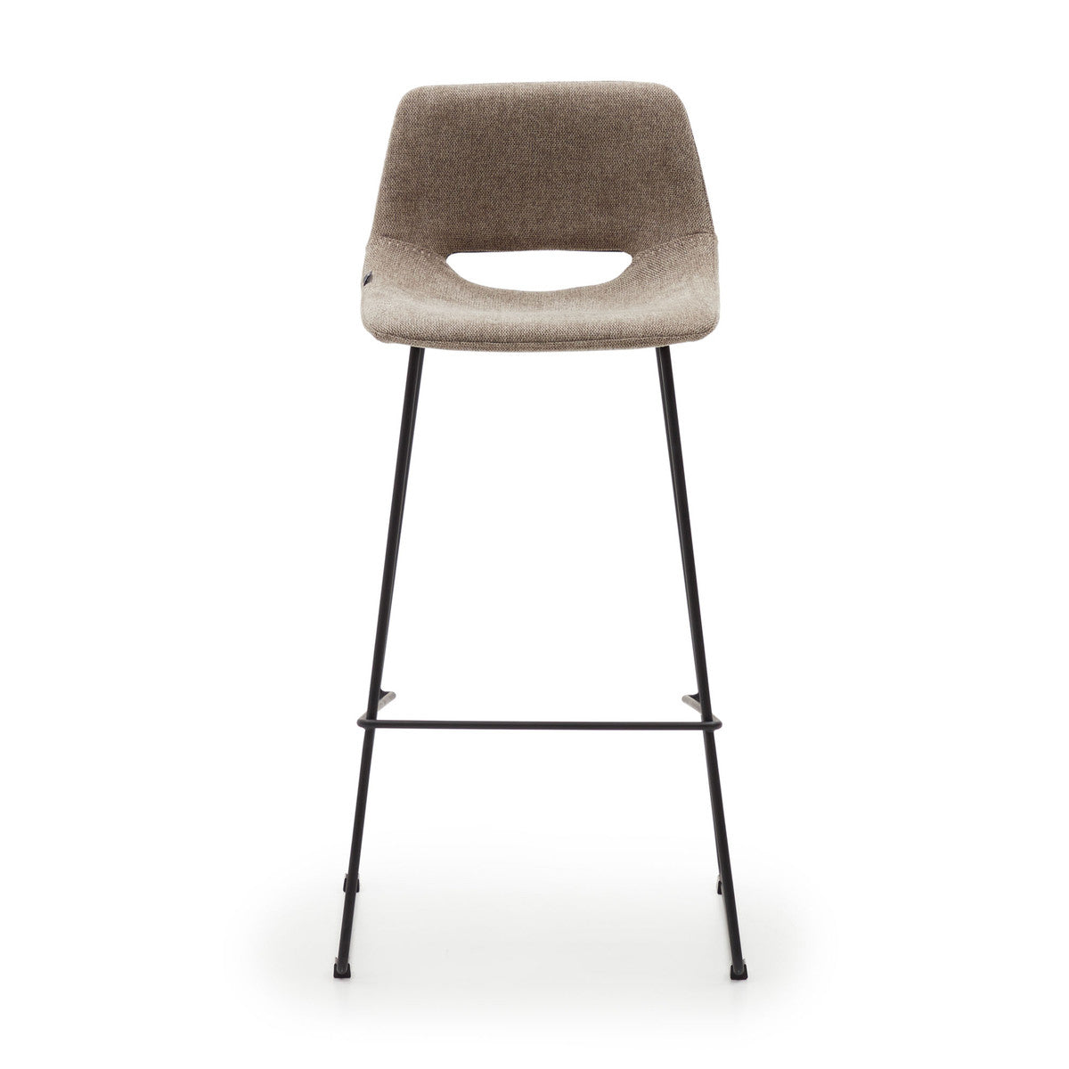 Set of 2 - Bernard Fabric Bar Stool - Brown