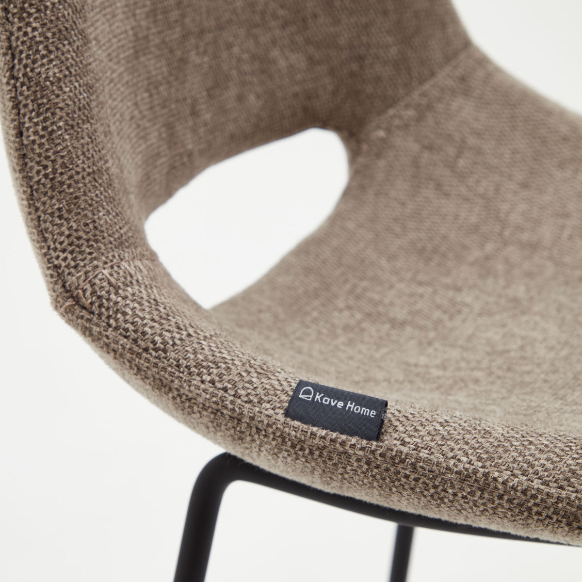 Set of 2 - Bernard Fabric Bar Stool - Brown