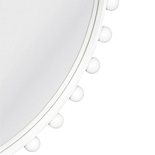 Birchgrove Round Wall Mirror - White