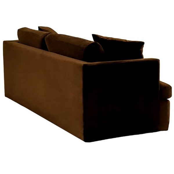 Birkshire 3 Seater Slip Cover Sofa - Dark Chocolate Velvet