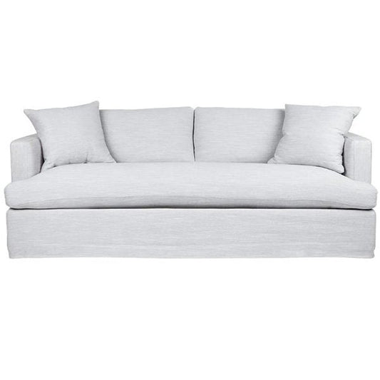 Birkshire 3 Seater Slip Cover Sofa - Grey Linen