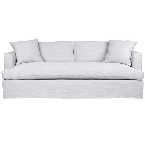Birkshire 3 Seater Slip Cover Sofa - Grey Linen