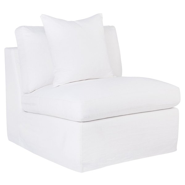 Birkshire Slip Cover Occasional Chair - White Linen