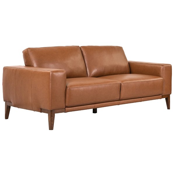 Braxton 3 Seater Leather Sofa - Tan
