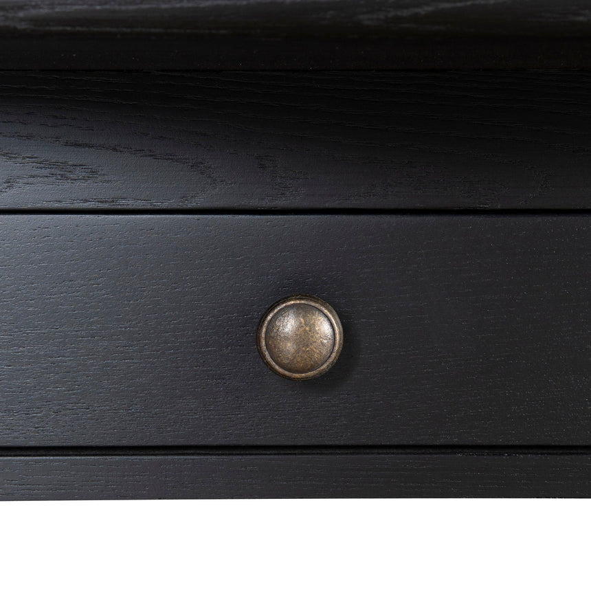 1.4m Oval Coffee Table - Black