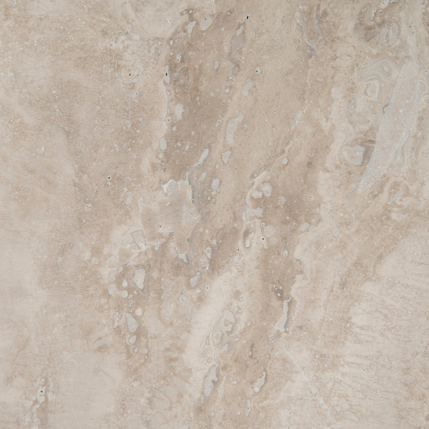 Nested Travertine Coffee Table - White
