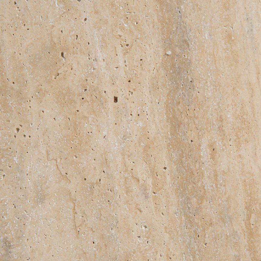 1.2m Oval Travertine Coffee Table - Natural