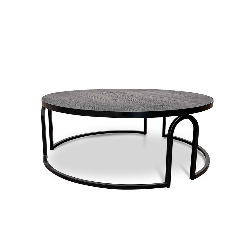 Oak Coffee Table - Full Black