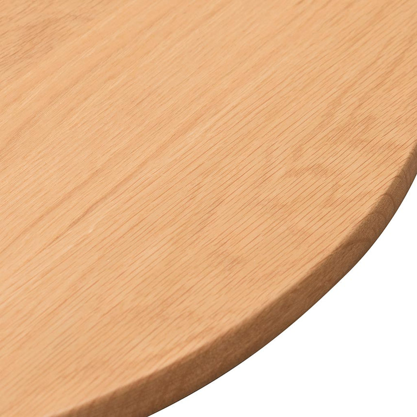 Solid Oak Round Coffee Table - Natural