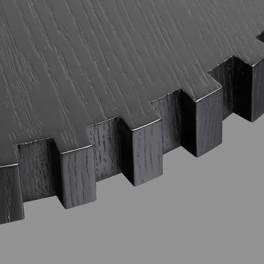 Noel 1.1m Round Glass Cofee Table - Black