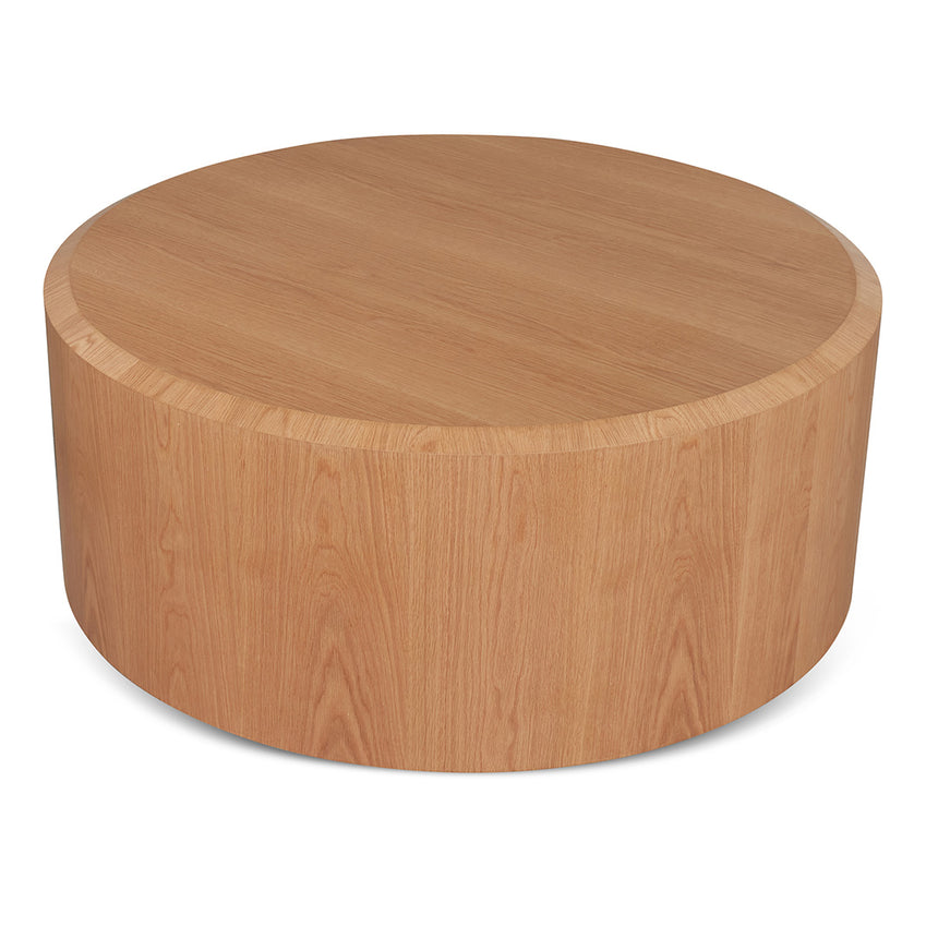 1.2m Round High Plinth - Natural Oak