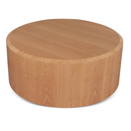 1.2m Round High Plinth - Natural Oak