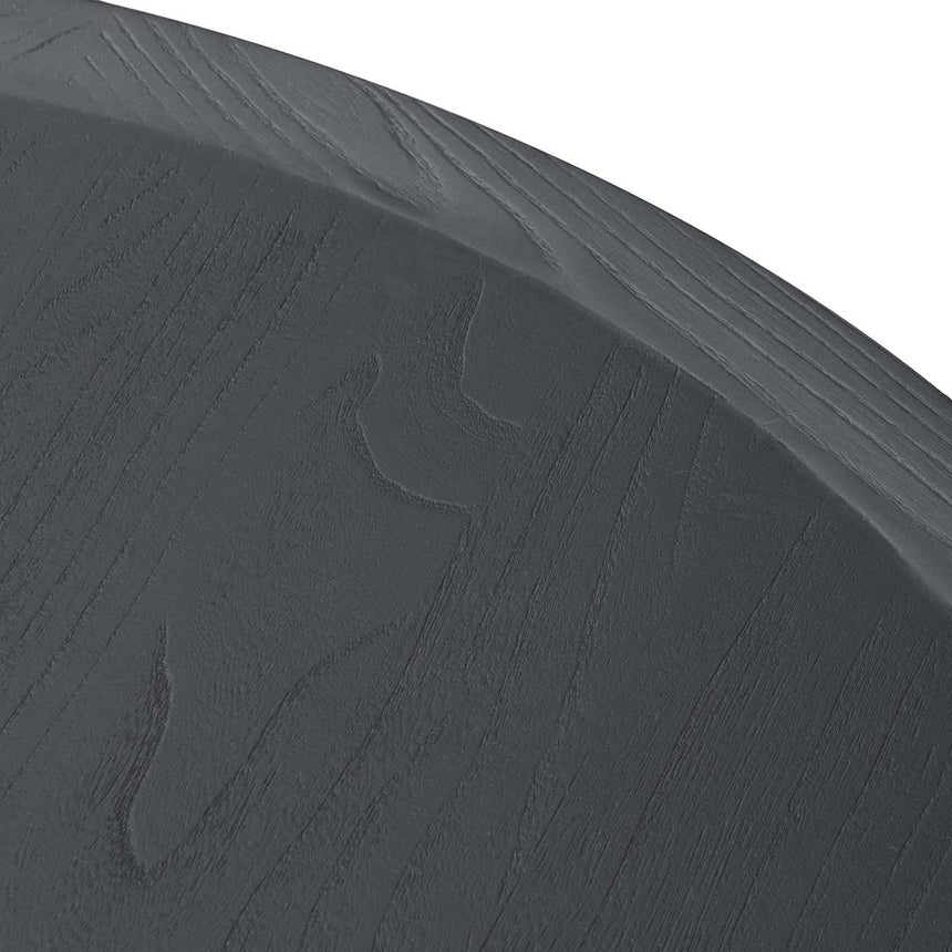 100cm Elm Ball Coffee Table - Full Black