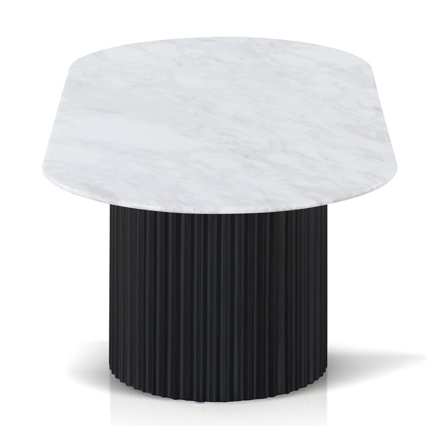 1.3m Marble Coffee Table - Black