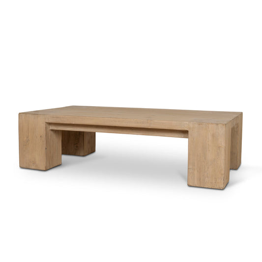 1.3m Elm Coffee Table - Natural