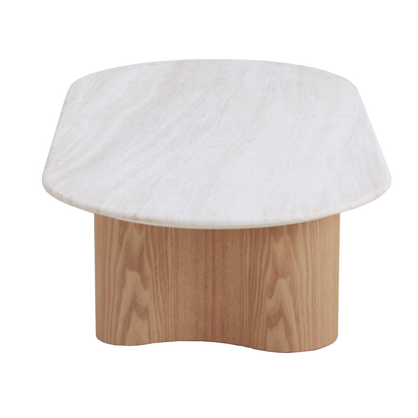 1.5m Travertine Top Coffee Table - Natural