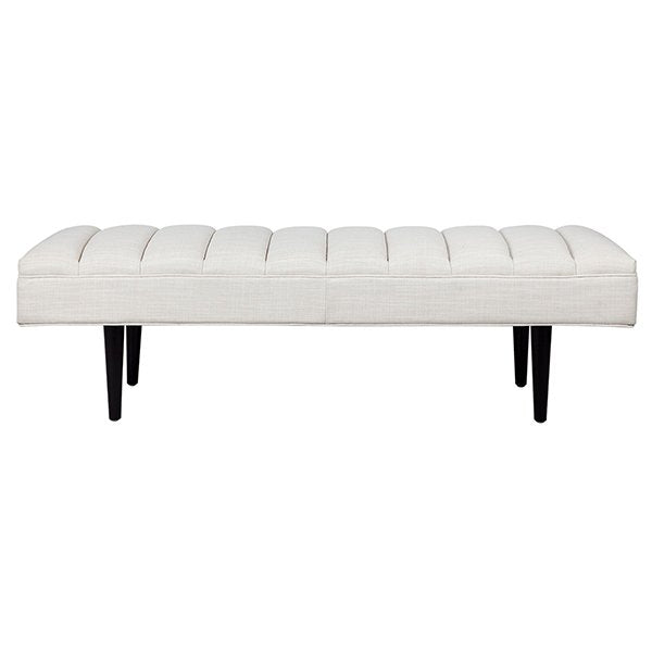 Central Park Bench Ottoman - Natural Linen