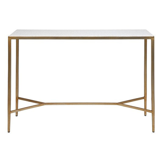 Chloe Stone Console Table - Large Antique Gold