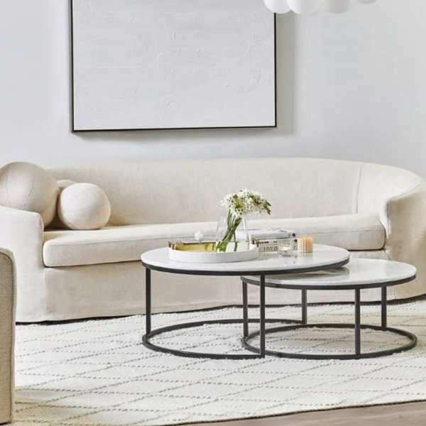 Elle 3 Seater Slip Cover Sofa - Natural Linen